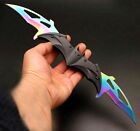Spring Batman Rainbow Knife Assisted Folding Blade Pocket Dark Knight Joker NEW
