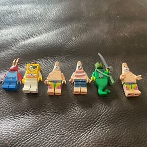 LEGO Minifigures Misc Lot of 6 SpongeBob Figures