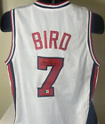 LARRY BIRD AUTOGRAPHED SIGNED USA OLYMPIC DREAM TEAM JERSEY BECKETT WITNESSED