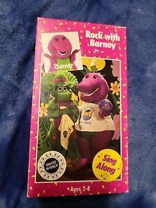 Barney & Friends Rock With Barney VHS 1990 Video Tape Sing Along Lyons Group