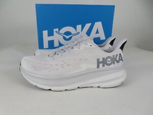 Hoka One One Clifton 9 Mens 10 D Shoes Gray Running Sneaker Gym 1127895 NCSW