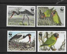 ZAMBIA 1996 set of 4 Birds MINT NH