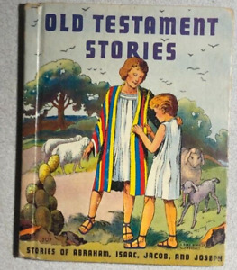 OLD TESTAMENT STORIES (1939) Rand McNally small illustrated hardcover