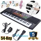 54 Key Electronic Keyboard Digital Music Piano Instrument & Mic for 3+Years Kids