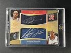 VINCE CARTER ANTAWN JAMISON 2005-06 EXQUISITE SCRIPTED SWATCHES PATCH AUTO 1/5 