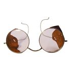Vintage WILLSON Steampunk Safety Glasses Leather Shield 1940s WW2 Era Sb3
