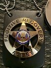 Dog The Bounty Hunter Fugitive  Recovery Agent  Badge With Leather Holder