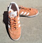 ☀️ ADIDAS GAZELLE WOMENS LACE UP LOW TOP SNEAKERS PEACH WHITE SUEDE SIZE 9 US ☀️