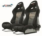 2x Bride Stradia Fiberglass Full black Gradient, ADR apprv Car Racing Sport seat