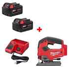 Milwaukee 48-11-1852 M18 Battery 2 Pack w/ 48-59-1812 Charger & FREE Jig Saw