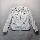 MAGASCHONI White Full Zip Up Jacket Coat Adult Women's Size XS Extra Small