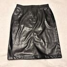 Gap Faux Leather Black Midi Skirt | Size 12/31