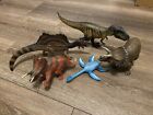 Papo & Schleich Dinosaur Toy Lot Spinosaurus Triceratops Tarbosaurus