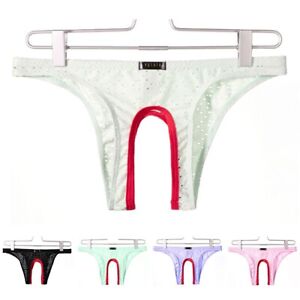 Hot Sale Mens Underwear Underpant Crotchless Thong Underwear Breathable