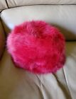 ~1940s Vintage Russian Red Womens Fur Hat норка шапка Mexa Poccnn gorgeous