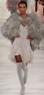 PURPLE LABEL COLLECTION RUNWAY SPRING 2012 GRAY OSTRICH FEATHERS COAT NWTGS SZ L
