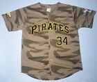 Pittsburgh Pirates A.J. Burnett #34 Camouflage Baseball Jersey Youth XL
