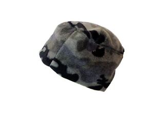 Urban Grey Camo Fleece Watch Cap Beanie Knit Stocking Hat Winter Tactical Warm