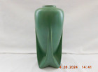 Teco Pottery Made in USA Matte Green Rocket Vase 8 1/4
