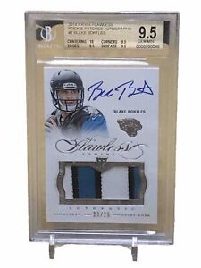 2014 Panini Flawless RPA Blake Bortles AUTO RC JERSEY BGS 9.5/ 10 3-COLOR PATCH