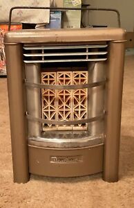 Vintage Dearborn Room Heater 12,000  BTU Natural Gas Grates Made Dallas, TX USA
