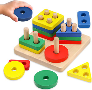 Montessori Toys for 1 2 3 Year Old Boys Girls, Sensory Toys for Toddlers 1-3, Wo