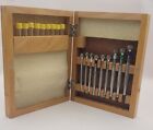 WATCHMAKERS 9 PIECE SCREWDRIVER SET IN WOOD BOX NEW WITH EXTRA BLADES
