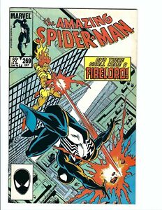 Amazing Spider-Man 269, VF+ 8.5, Marvel 1985, Ron Frenz, Newsstand! Firelord