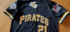 ROBERTO CLEMENTE Pittsburgh Pirates #21 DUAL PATCH Throwback JERSEY NWT 2XL 48