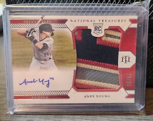 New Listing2021 National Treasures Andy Young Autograph Rookie Patch #ed 25/99 Dbacks Auto