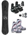 150cm Symbolic Knotty Snowboard and Bindings & NW Boots 8 8.5 SET burton dcal M4