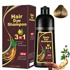 Hair Dye Shampoo 3 in 1 Hair Shampoo Instant Hair Dye Herbal Ingredients Gift US