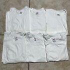 Vintage Hanes Single Stitch Blank White Short Sleeve T-Shirt (Lot of 6) USA Made