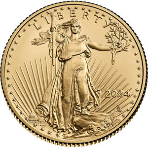 2024 American Gold Eagle 1/4 oz $10 - BU