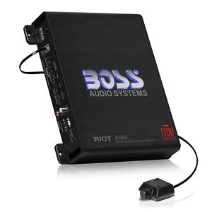 BOSS Audio Systems R1100M 1100 W Monoblock Car Amplifier - 2-8 Ohm Stable MOSFET