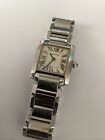 Cartier Ladies Tank Francaise Quartz Watch  Ref 2384 - Not Running - Dial Damage