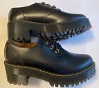 New Dr Doc Martens  LEONA LO Women's Size 10 Black Platform Shoes Oxford