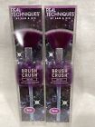 Lot Of 2 Real Techniques Brush Crush 304 FAN 01802  Glowing Highlight Limited Ed