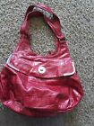 Red SAG HARBOR purse bag tote satchel about 15