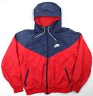 Vintage 80's Nike Full Zip Hooded Colorblock Windbreaker Jacket Mens Large