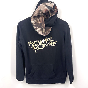 My Chemical Romance Hoodie Mens Medium Sweatshirt Cowl Neck Lined Black Parade