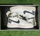 NIKE SUPREME X AIR FORCE 1 SUPREME HIGH WHITE “WORLD FAMOUS” SIZE 9.5 USED!