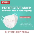 1000PCs(1 Case)KN95 Protective 5 Layers Face Mask Disposable Respirator