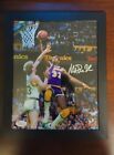 JSA Witnessed Rare Hand Signed Magic Johnson 8x10 With COA And Frame Larry Bird