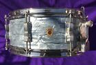 Ludwig Vintage 60s Super Classic  Snare Drum NICE! Gorgeous SKY BLUE SBP 5.5x14
