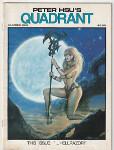 Peter Hsu's Quadrant #1 (Malibu Comics 1983) VG/FN Hellrazor B&W Fantasy Mag