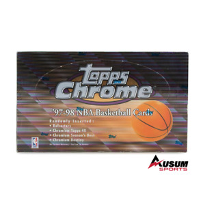 1997-98 Topps Chrome Basketball NBA Sealed Trading Cards 24-Pack Hobby Box