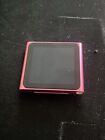 Apple iPod Nano 6th Generation Pink 8GB A1366, Turns on (AS IS)