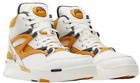 NEW Reebok PUMP OMNI ZONE II Men's Shoes Chalk White Rust Orange US Sizes 7-14