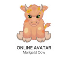 Webkinz Classic Marigold Cow Virtual Adoption *Pet Code Only* Messaged